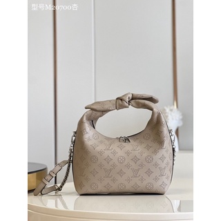 พรี​ ราคา9900 Lv louis vuitton Why knot M20700 กระเป๋าถือกระเป๋าแฟชั่นกระเป๋าสะพายข้างหนังวัว