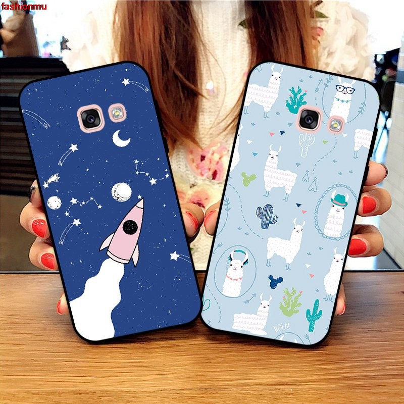 8030304 ♫Samsung A3 A5 A6 A7 A8 A9 Pro Star Plus 2015 2016 2017 2018 HHDW Pattern-4 Silicon Case Cover❥