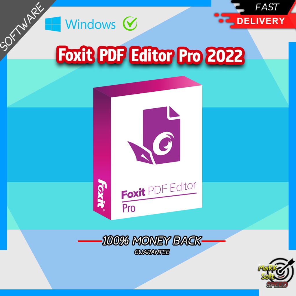 Foxit PDF Editor Pro 2022 ตัวเต็ม For lifetime Windows โปรแกรมแก้ไข PDF