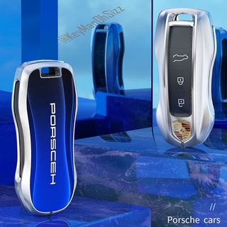 เคสรีโมท Porsche 911 Keyless ออกแบบให้เข้ารูปพอดีดูสวยงาม  กรอบเคสชั้นนอกทำด้วยวัสดุคุณภาพโลหะ Alloy สีเงินด้าน Matte S