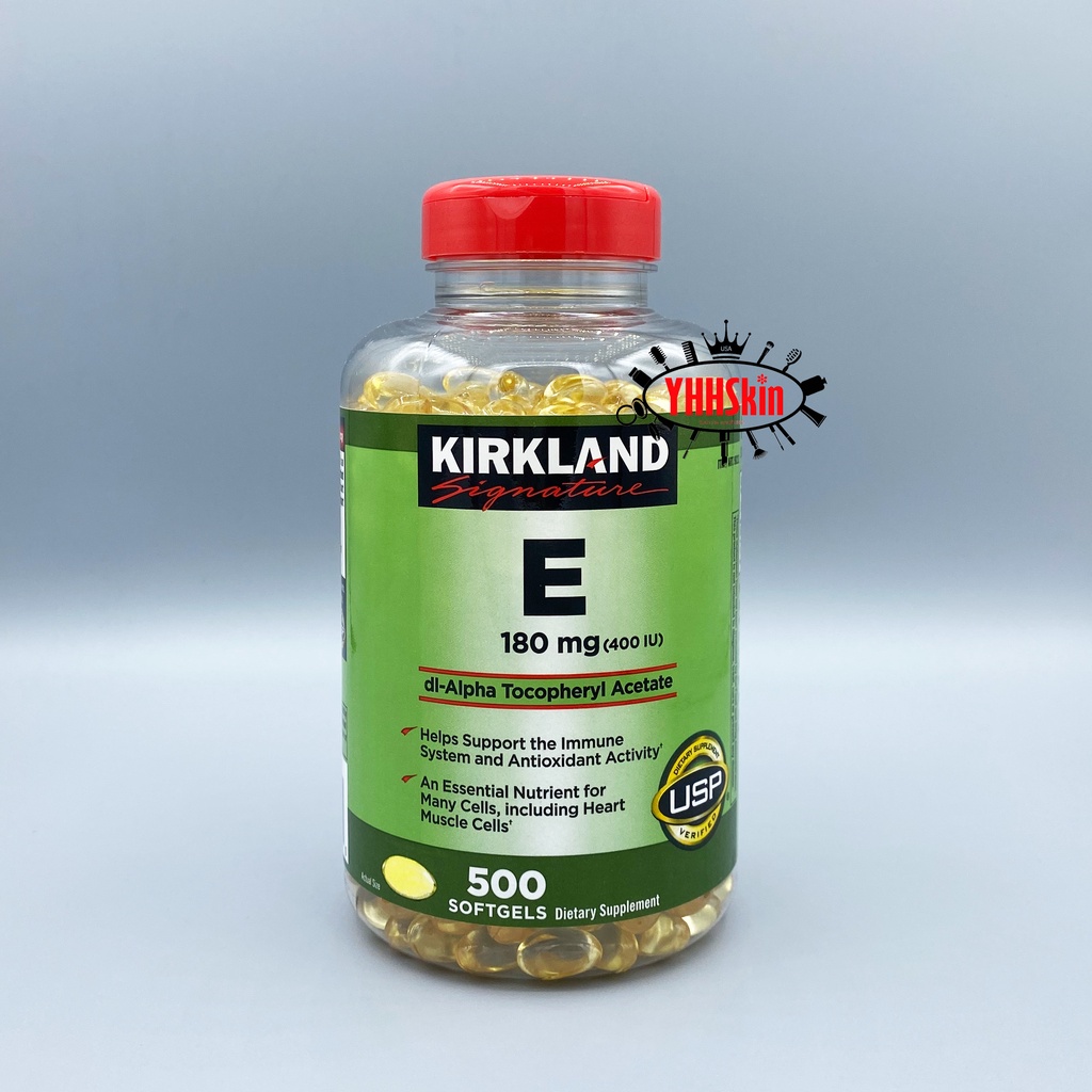 Kirkland Signature Vitamin E 180 Mg ขนาด 500 เม็ด