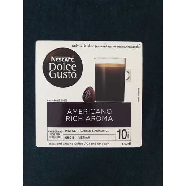 Nescafe​🔹Dolce​ Gusto​ Capsule🔹กาแฟแคปซูล Americano​ rich​ aroma