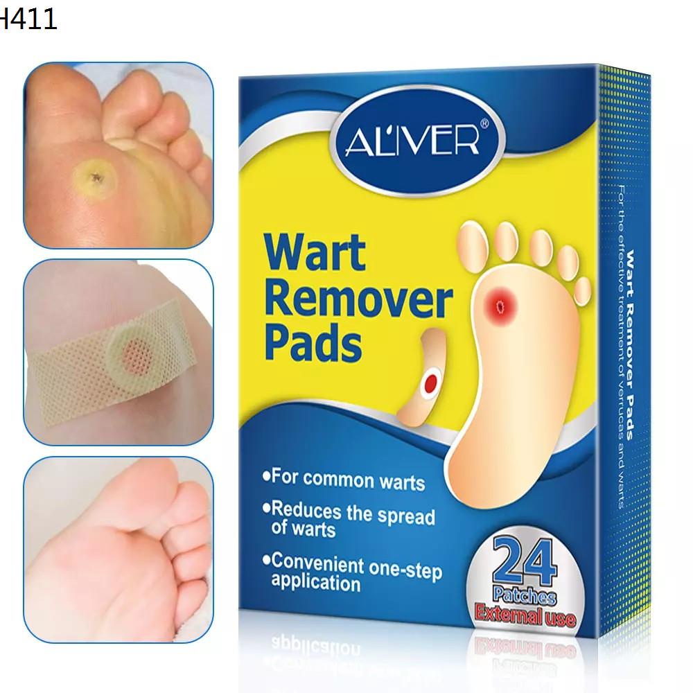 ALIVER Corn Removal Plaster 24แผ่น/กล่อง ตาปลา กำจัดตาปลา การกำจัดหูด