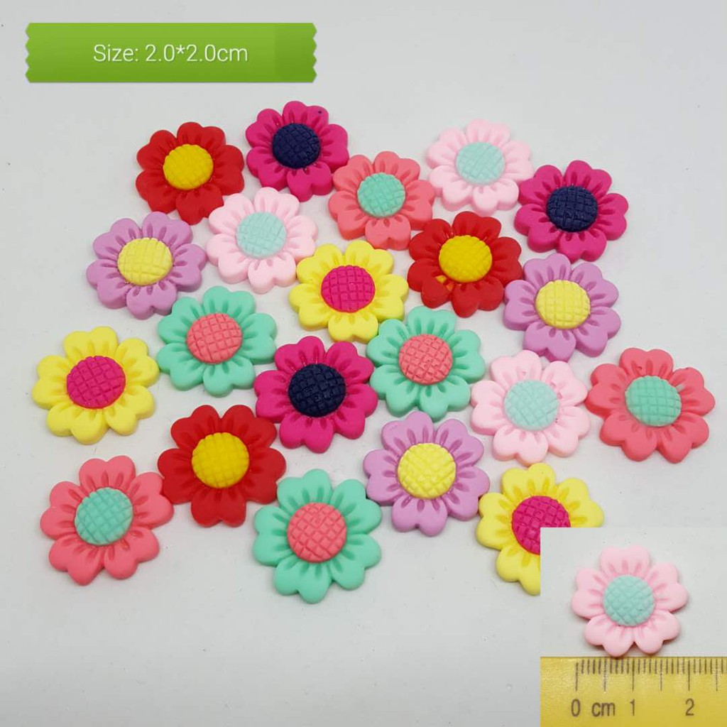 R102 - ดอกไม้เรซิ่น 2.0ซม