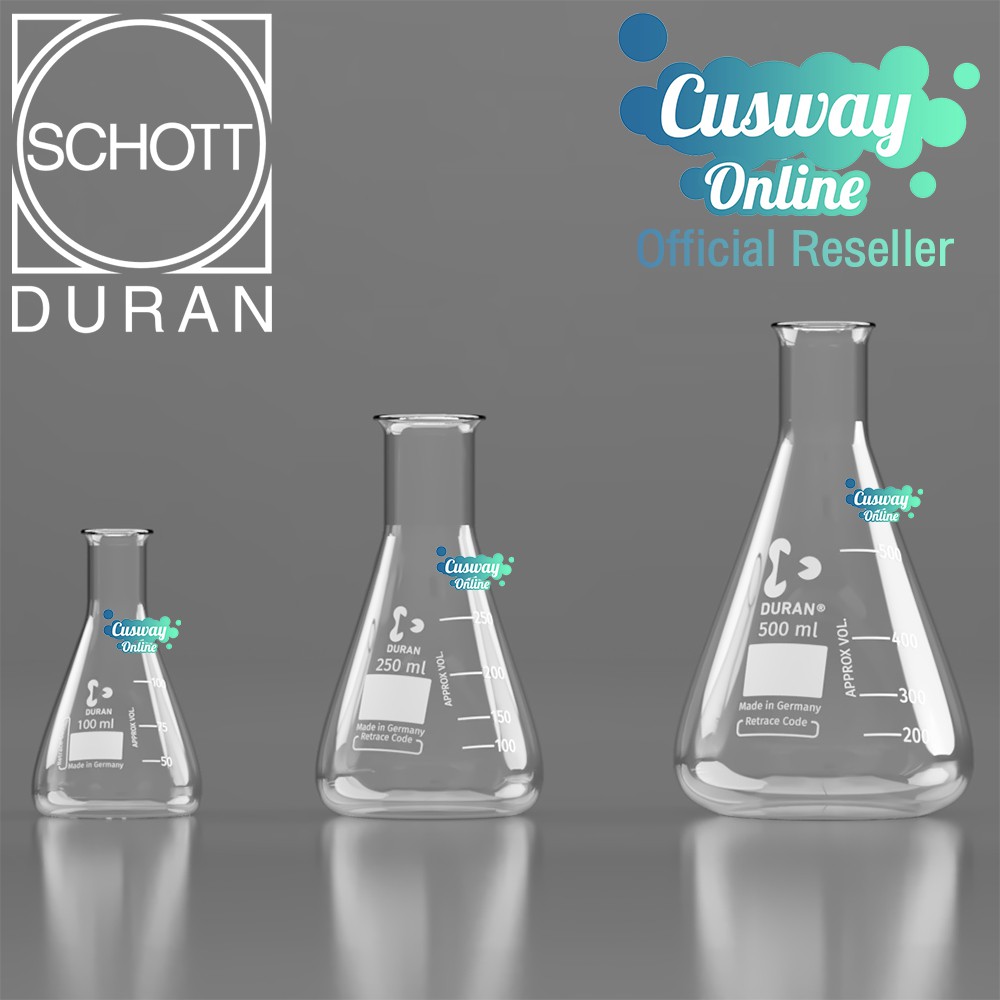 [Easy E-Receipt] บีกเกอร์ Lab ชมพู่ Schott Duran® ของแท้100% ผลิตจากประเทศเยอร์มันนี ทนร้อน 600 องศา 100/250/500 ml.
