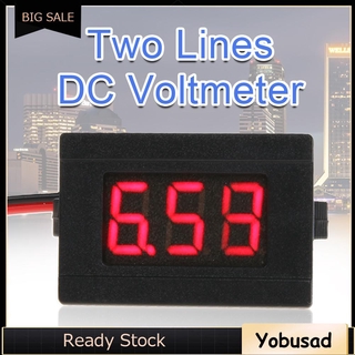 โวลต์มิเตอร์ 0 . 36 นิ้ว Led ดิจิตอล Dc 4 . 5-30 V Two Line Volt Meter