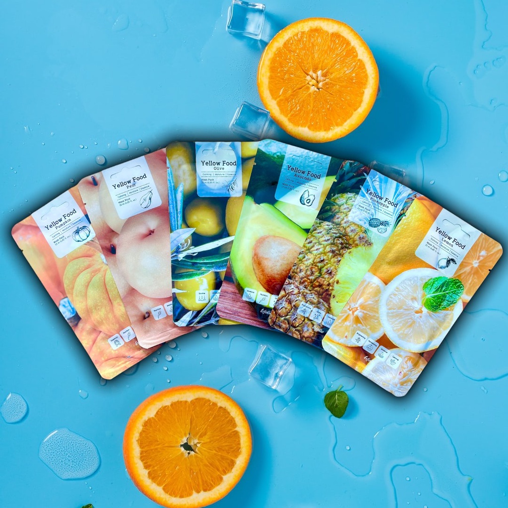 EsfolioYellow Food Lemon Mask Pack Shopee Thailand