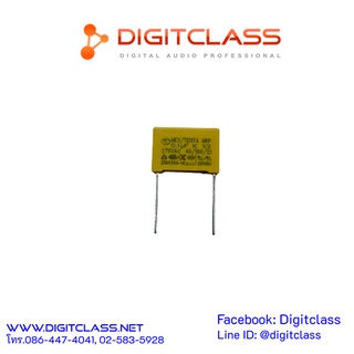 Capacitor MKP (X2) ค่า 0.1 uF  275 V ระยะขา 15 มม.