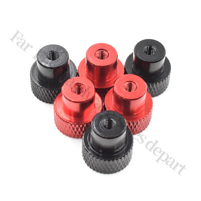 6061 น็อตอลูมิเนียมอัลลอยด์ [M3M4] น็อตสกรูมือรูปตัว T Through Hole น็อตเฟรมเครื่องบิน Knurled Nut - รูปที่ 3