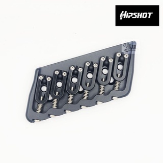 หย่องกีต้าร์  HIPSHOT 6 String multi-scale fixed guitar bridge หย่องhipshot 4MS06260B หย่องกีต้าร์