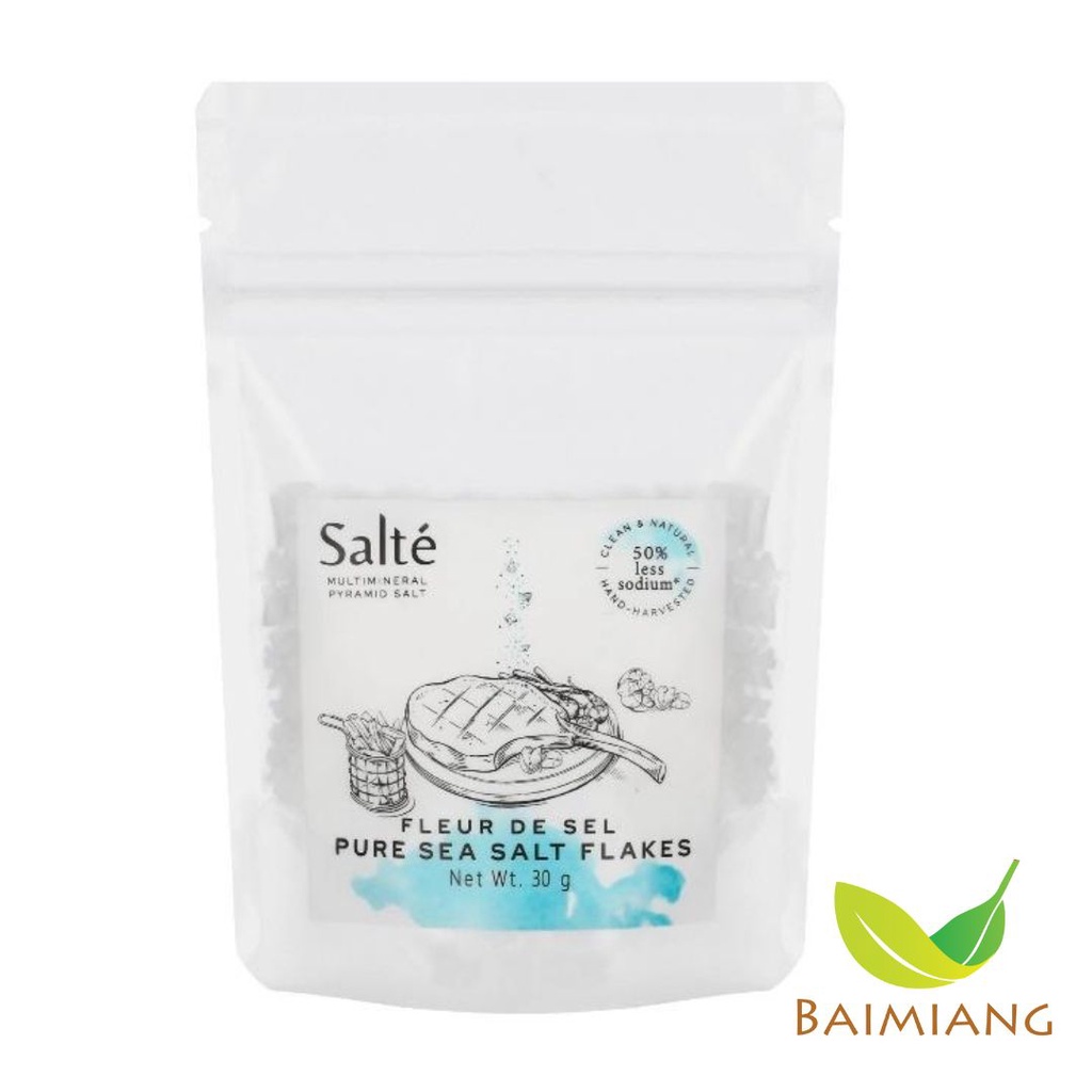SALTE เกล็ดดอกเกลือทะเลบริโภค ซอง30g. (00108)
