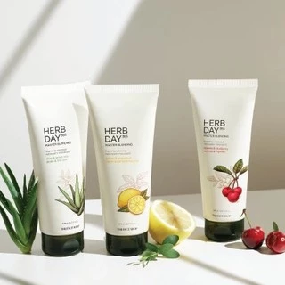THE FACE SHOP HERB DAY 365 MASTER BLENDING FACIAL FOAMING CLEANSER LEMON & GRAPEFRUIT