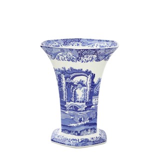 Spode Blue Italian Hexagonal Vase แจกัน 27 cm