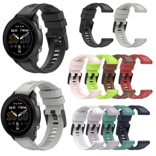 สายนาฬิกาข้อมือซิลิโคน 22 มม. สําหรับ Garmin Forerunner 955 945 935 Fenix 7 6 5 Garmin instinct 2