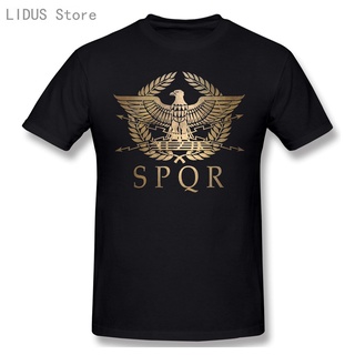 เสื้อยืดสีขาวเสื้อยืดลําลอง ผ้าฝ้าย 100% แขนสั้น พิมพ์ลายอนิเมะ Roman Empire standard shield สําหรับผู้ชายS-4XL