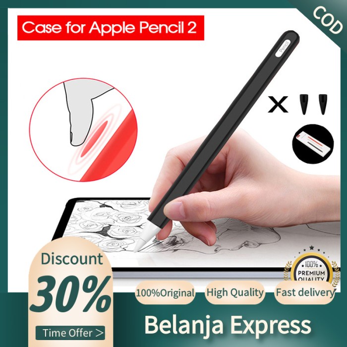 เคสซิลิโคน สําหรับ Apple Pencil 2 Apple Pencil 2 สีดํา