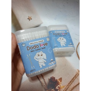 [[ 2 ชิ้น ]] DODOLOVE สำลีก้านกระดาษ หัวเล็ก 200 ก้าน