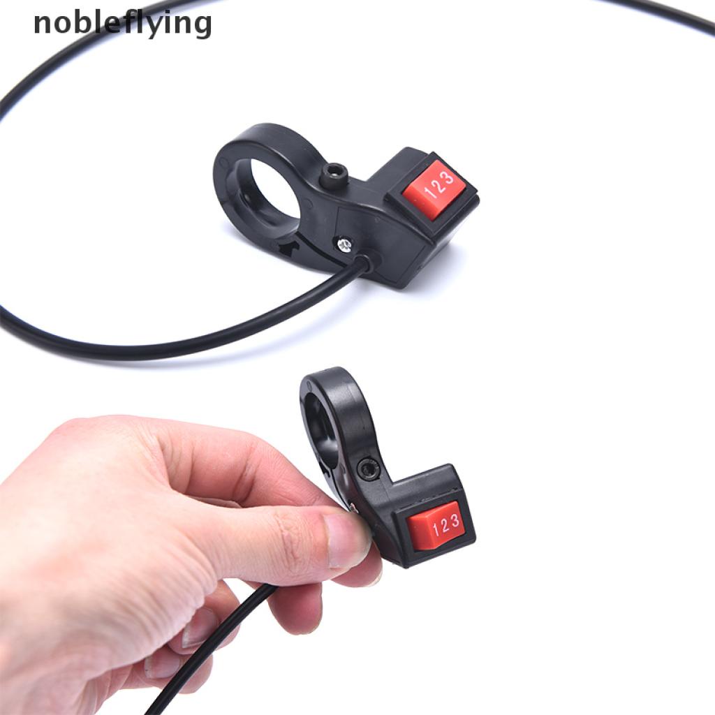 (nf) อุปกรณ์เสริมไฟฟ้า 3 เกียร์ปุ่มสายสําหรับ E-bike Motor Scooter