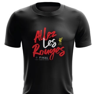 เสื้อยืด ลาย Liverpool FC แบบแห้งเร็ว ไซซ์ S - 2XL (Allez Paris 22) CLEAR