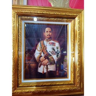 ภาพรัชกาลที่๕ พร้อมนาฬิกา ตั้งโต๊ะขนาดA4
