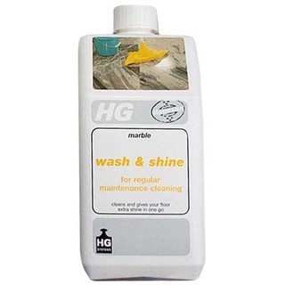 น้ำยา ทำความสะอาด ให้ความเงาหินอ่อน HG 1 ลิตร  CLEAN&amp;POLISH SHINE MARBLE 1L HG