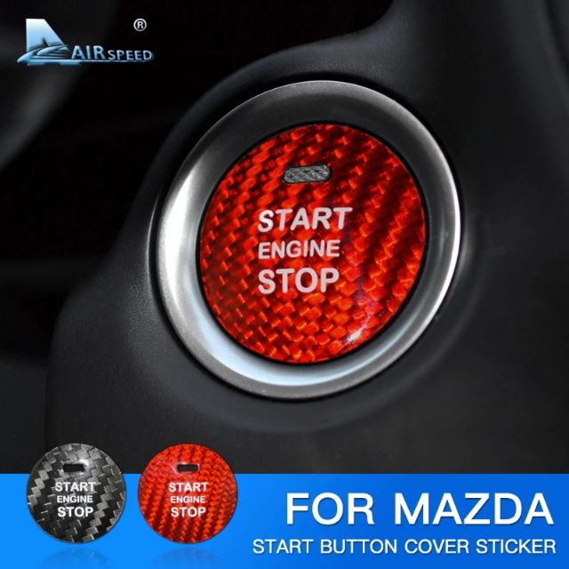 ปุ่ม​ Push​ Start​ เคฟล่าแท้✨ For​ Mazda​ Skyactive( mazda2, Mazda3, CX3, CX5, Cx8 )​