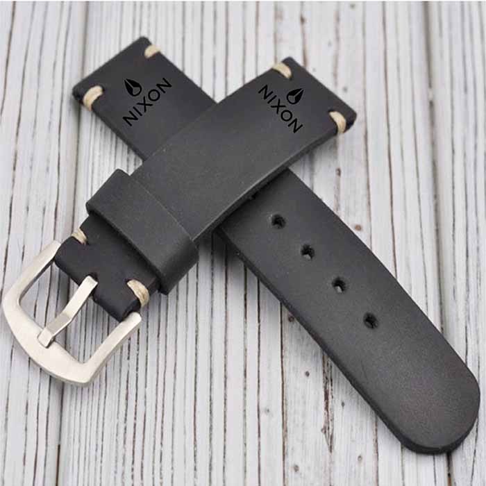 Nixon Logo สายนาฬิกาหนังวัวแท้ รับประกัน 1 ปี