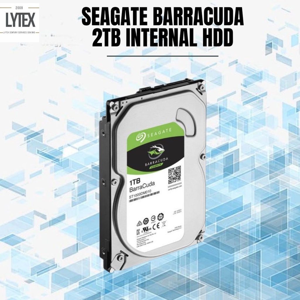 [READY STOCK] SEAGATE BARRACUDA PC 3.5" SATA 7200 RPM 6GB/s 2TB
