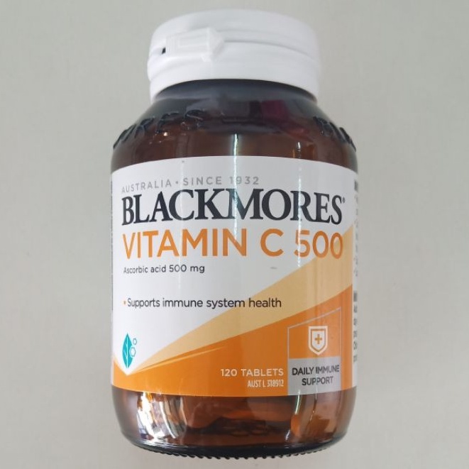 แบล็คมอร์ วิตามินซี 500 มก. 120 เม็ด Blackmores Vitamin C 500 mg. 120 Tablets