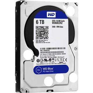 WD Blue 6TB HDD SATA-III 5400RPM 3.5-inch Internal Hard Drive (WD60EZRZ)