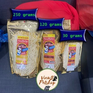 [Paradise Pet] ปลาเส้น 30,120,250 กรัม สำหรับชูการ์ไกรเดอร์ หนู กระรอก และสัตว์ฟันแทะ Fish Snack EXP : 4/3/2027