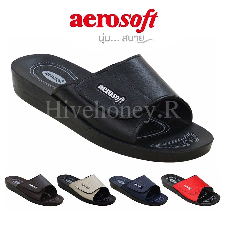 Health Slippers 225 บาท LA2102 รองเท้าแตะ Aerosoft(แอโร่ซอฟท์) 35-41 Women Shoes
