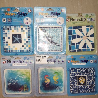 กันลื่น ติดกระเบื้องห้องน้ำ non-slip 6 ชิ้น แผ่นกันลื่น