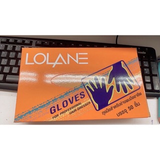 LOLANE Gloves For Professional Hair-Dresser ถุงมือพลาสติกหนาพิเศษอย่างดี  ถุงมือเอนกประสงค์