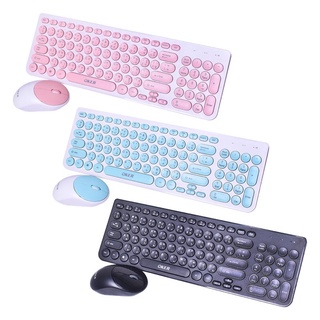 Oker ชุดคีบอร์ดเมาส์ไร้สาย Wireless keyboard mouse Combo set รุ่น K8830