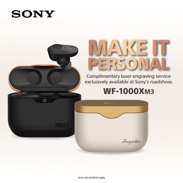 Sony Wireless Noise Cancelling Headphones WF-1000XM3