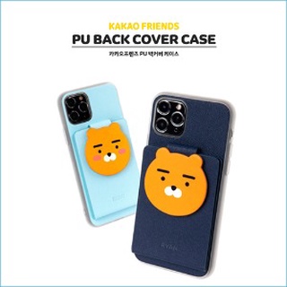 🇰🇷[Korean Kakao Friends Case ] Compatible for iPhone Samsung Galaxy Card Pocket Stroage Leather TPU Soft Slim Cute Lovely