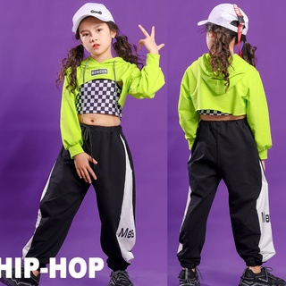 GS6/🧸พร้อมส่ง🧸ชุดเด็กผู้หญิง Hip Hop Jazz 3 ชิ้น ( งานขายแยกนะคะ )