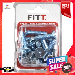 สกรูเกลียวมิล JF FITT 8x35 มม. 15 ตัวMACHINE SCREW WITH NUT JF FITT 8X35MM 15EA