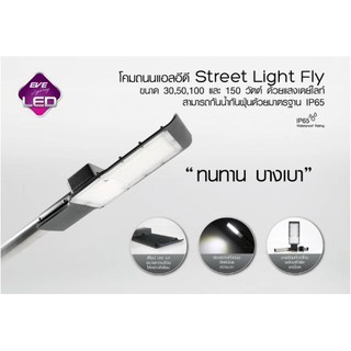 โคมไฟถนน Streetlight Led Fly 35000 ชม. รับประกัน1ปี EVE