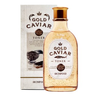 (ของแท้/ส่งไว) Skinfood Gold Caviar EX Toner 145 ml. โทนเนอร์ คาเวียร์