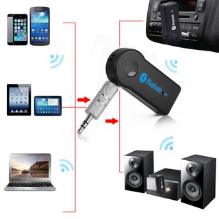 Car Bluetooth Music Reciever บลูทูธติดรถยนต์ ผ่านช่อง Aux เสียงชัด BT - 310 บลูทูธในรถ