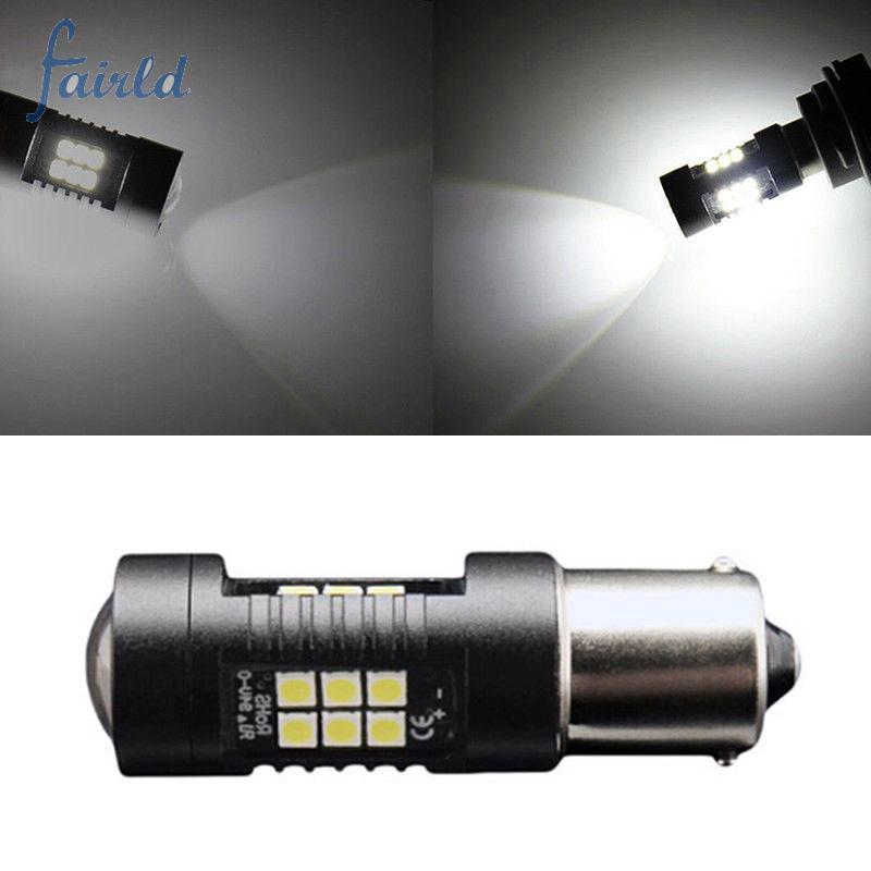 ไฟเลี้ยว LED SMD 3030 สีขาว 6000K 1156 BA15S 21W IP 65 สำหรับรถยนต์