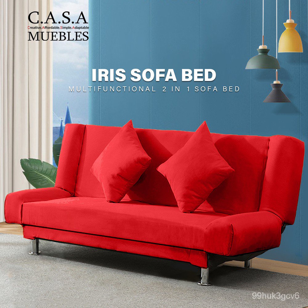 ใหม่CASA Meubles BKK :IRIS Sofa Bed โซฟา โซฟาปรับนอน โซฟาผ้า สินค้าพร้อมส่ง ขนาด 4 ที่นั่ง
