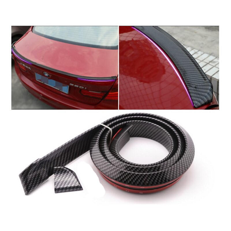 สปอยเลอร์ยาง ยางติดสปอยเลอร์หลัง ลิ้นยาง 3.5/4.5 mm ทรงตูดเป็ด SAMURAI ซามูไร ลายเคฟล่า Wing Roof Sp