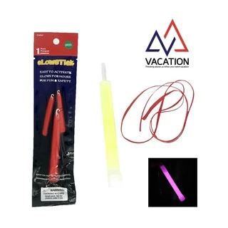 VACATION แท่งไฟเรืองแสง Glow Stick 6 นิ้ว ใช้แล้วทิ้ง เรืองแสง 6–8 ชม. งานปาร์ตี้/กิจกรรม