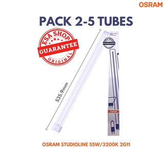 หลอดไฟแพ็ค2-5หลอด OSRAM STUDIOLINE 55W/3200K 2G11