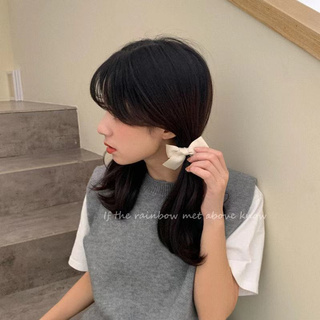 กิ๊บติดผมหลังศีรษะผู้หญิงแบบใหม่กิ๊บโบว์ยางรัดผมสวยหวานสุดนางฟ้าเชือกผูกผมเครื่องประดับผมสาวน้อยสดใส