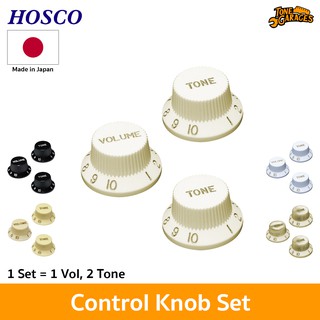 Hosco Strat Control Knob Set (1 Volume, 2 Tone) จุกวอลุ่มสแตรท เซ็ต