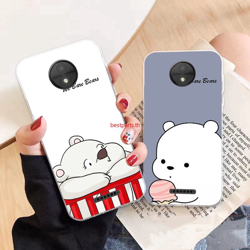 Bp- Motorola Moto C E4 G5 G5S G6 E5 E6 Z2 Play Plus M X4 Bear Pattern-5 Soft Silicon Case Cover